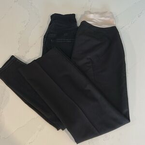 Maternity Stork & Babe Dress Pants and Skinny old Navy Meternity Jeans Black XS